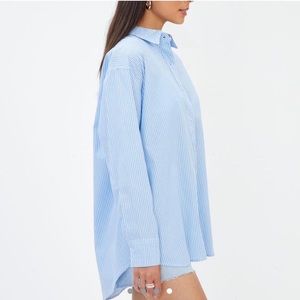 Glassons stripe blue shirt